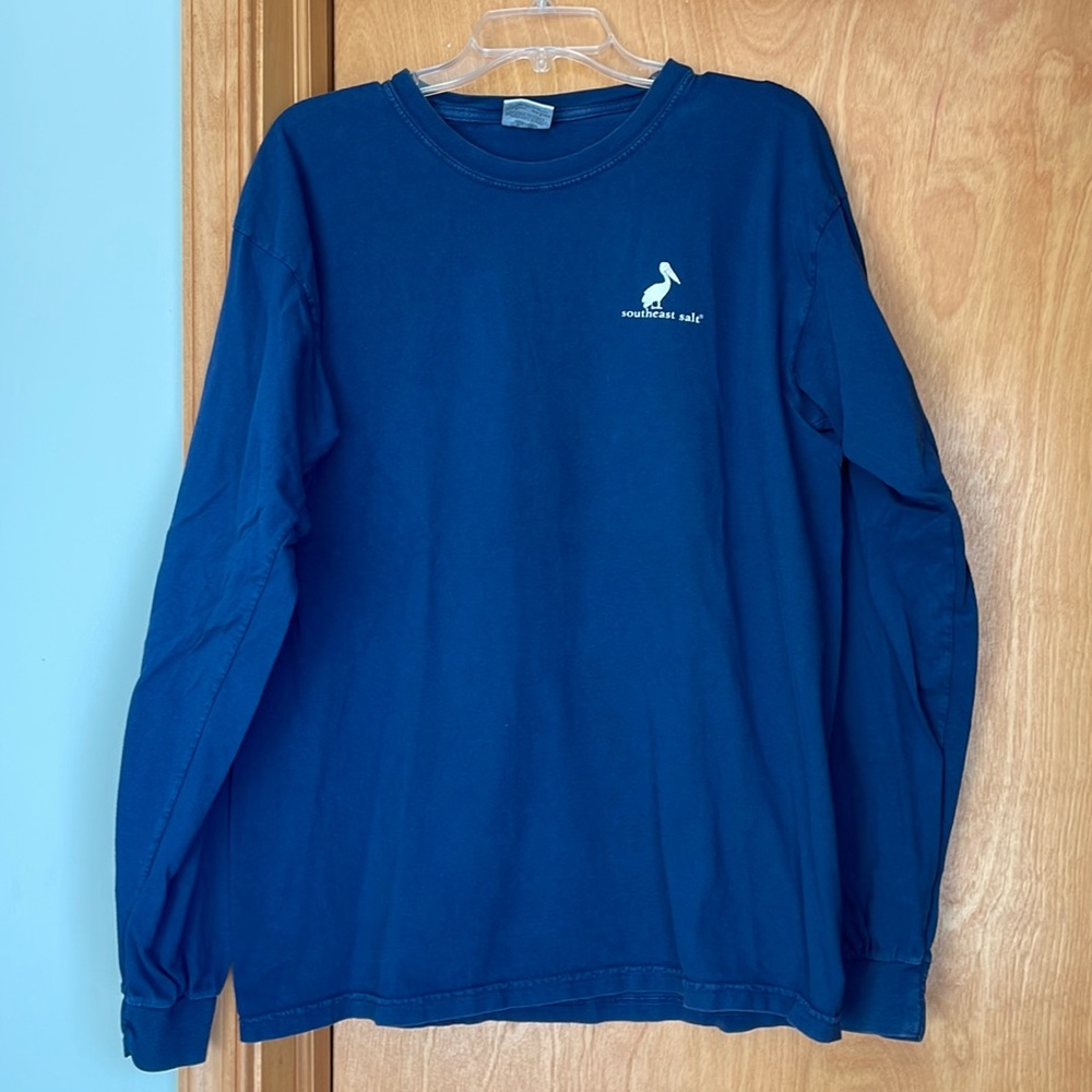 Navy blue comfort colors longsleeve shirt